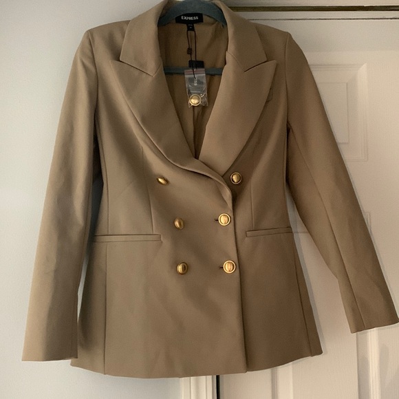 Express Peak Lapel Double Breasted Blazer - Picture 5 of 6